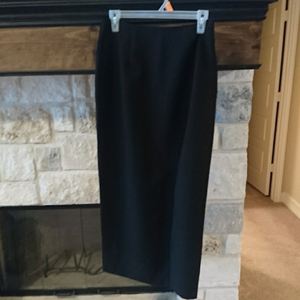 Long black A-line skirt by Star C.C.C